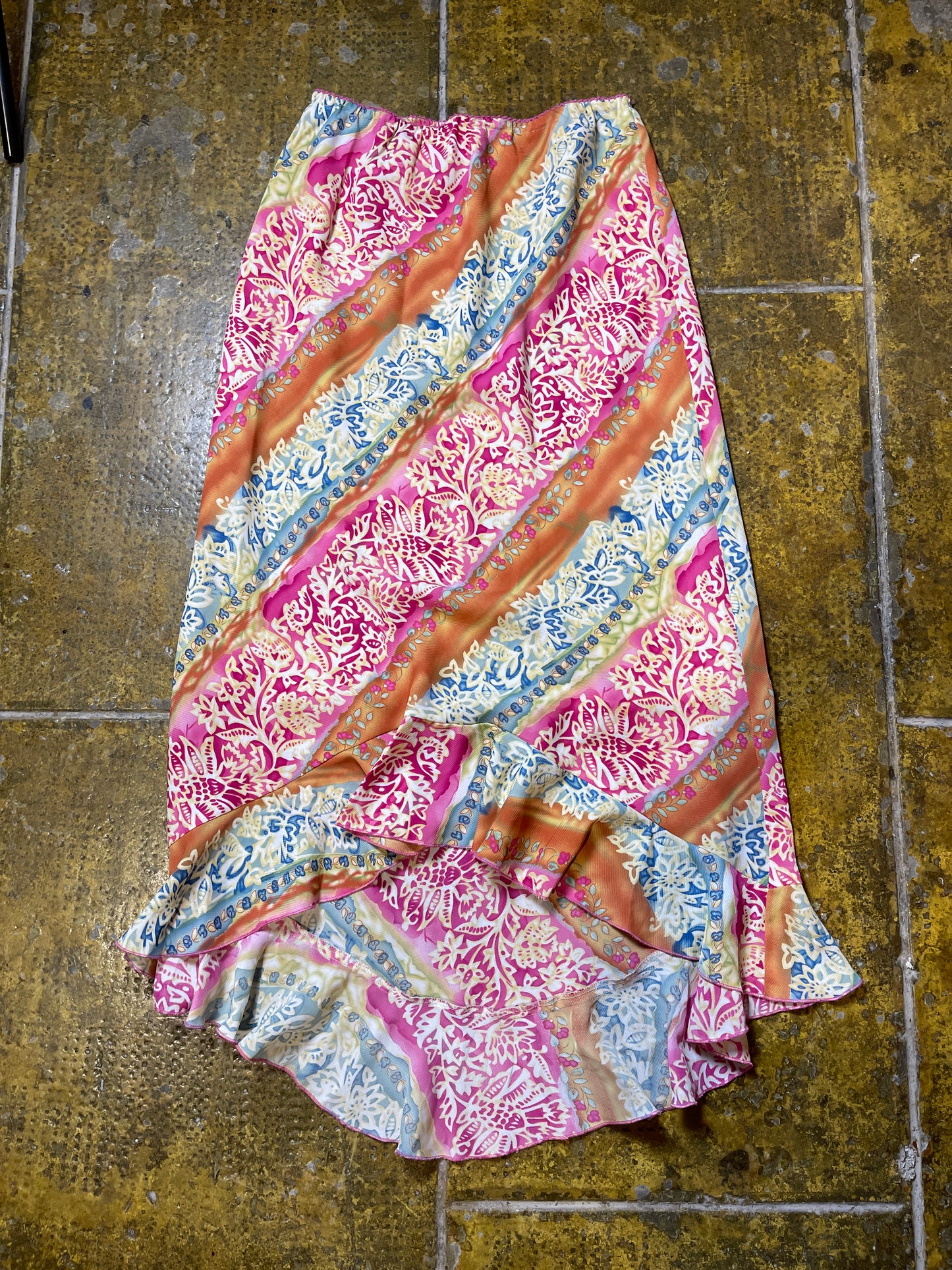 Jacqueline Riu Maxi Skirt Multicolor 2000s y2k Fairy - S