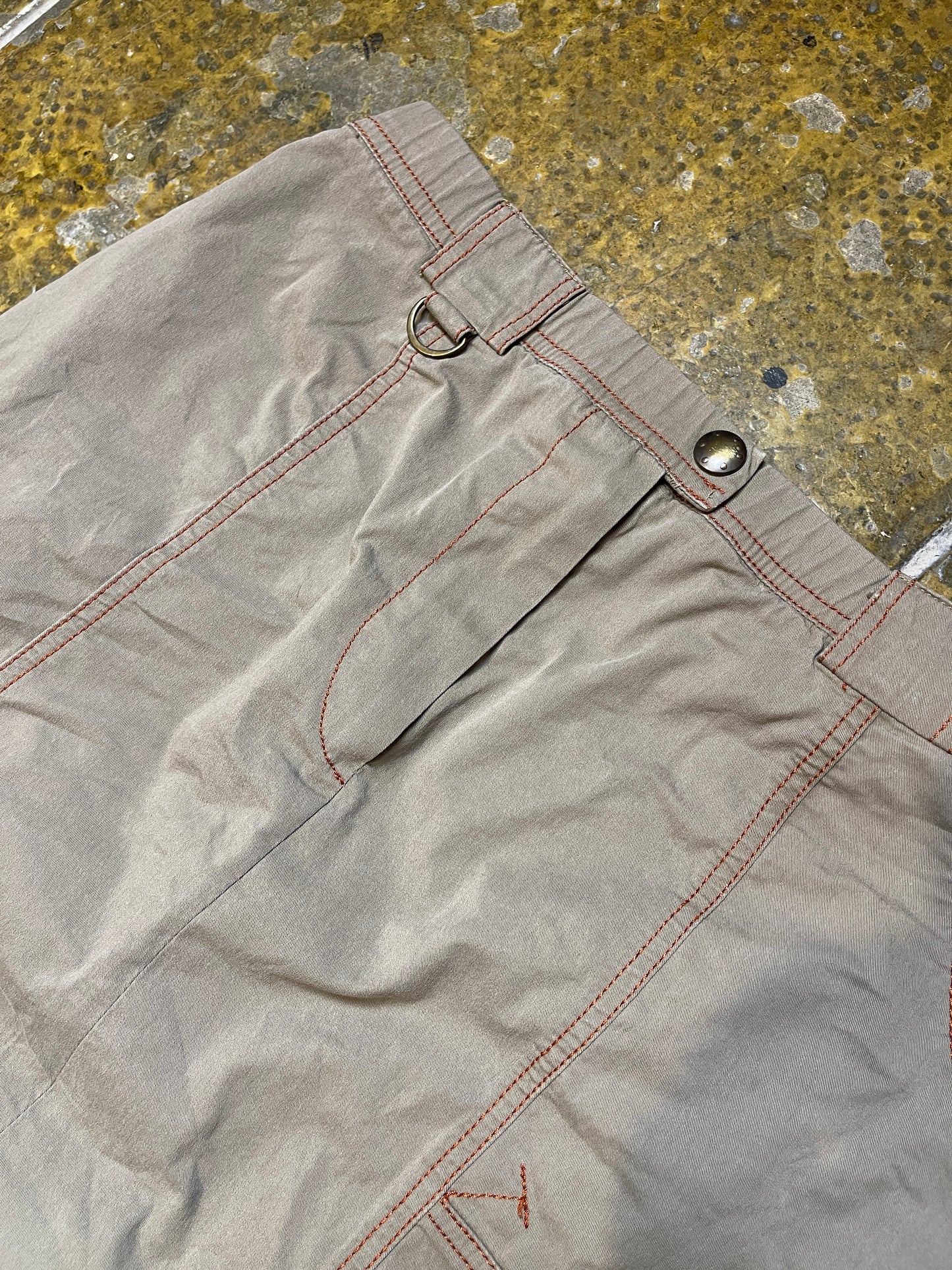 Maxi Skirt Khaki 2000s y2k - L