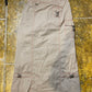 Maxi Skirt Khaki 2000s y2k - L