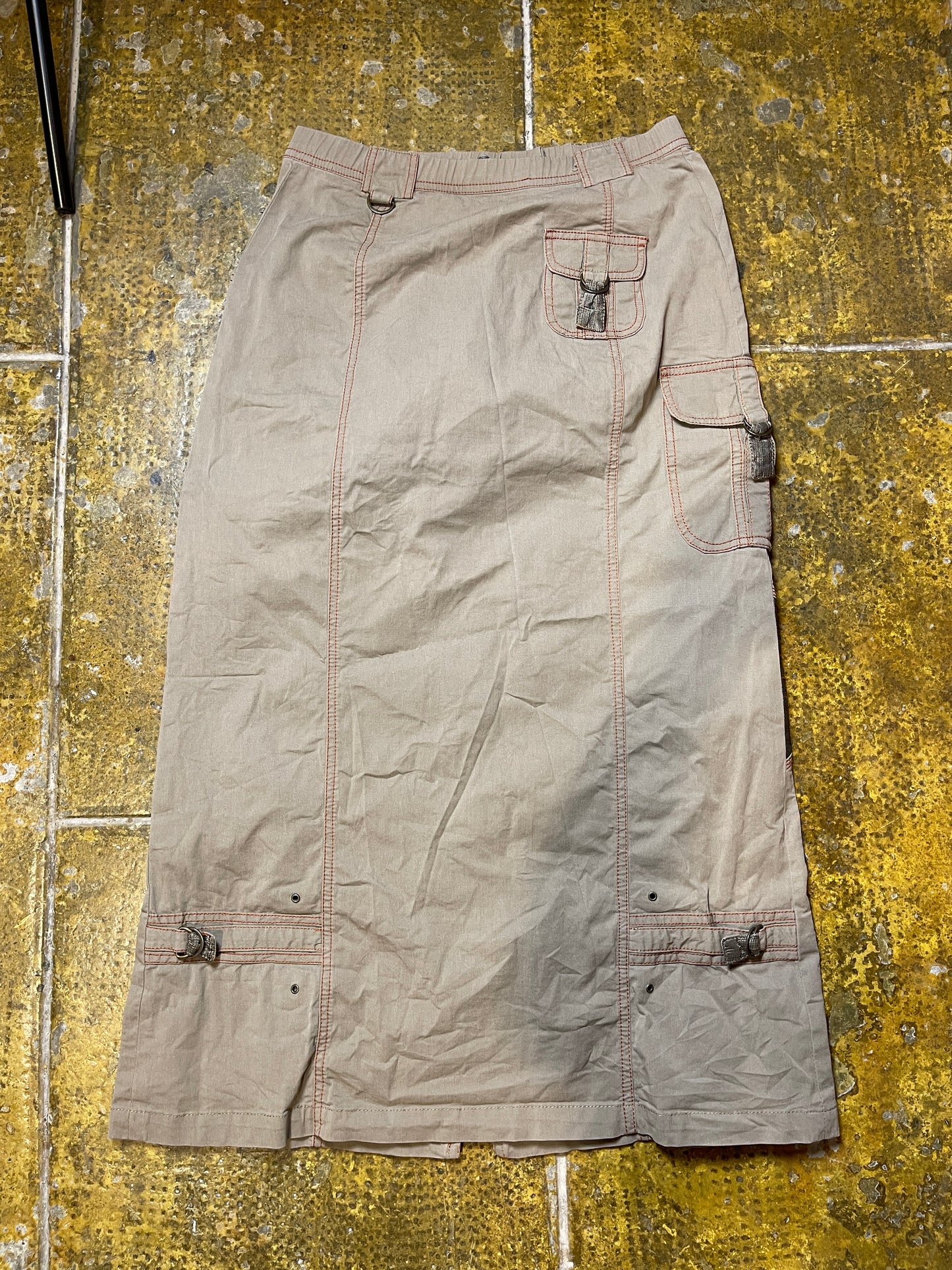Maxi Skirt Khaki 2000s y2k - L