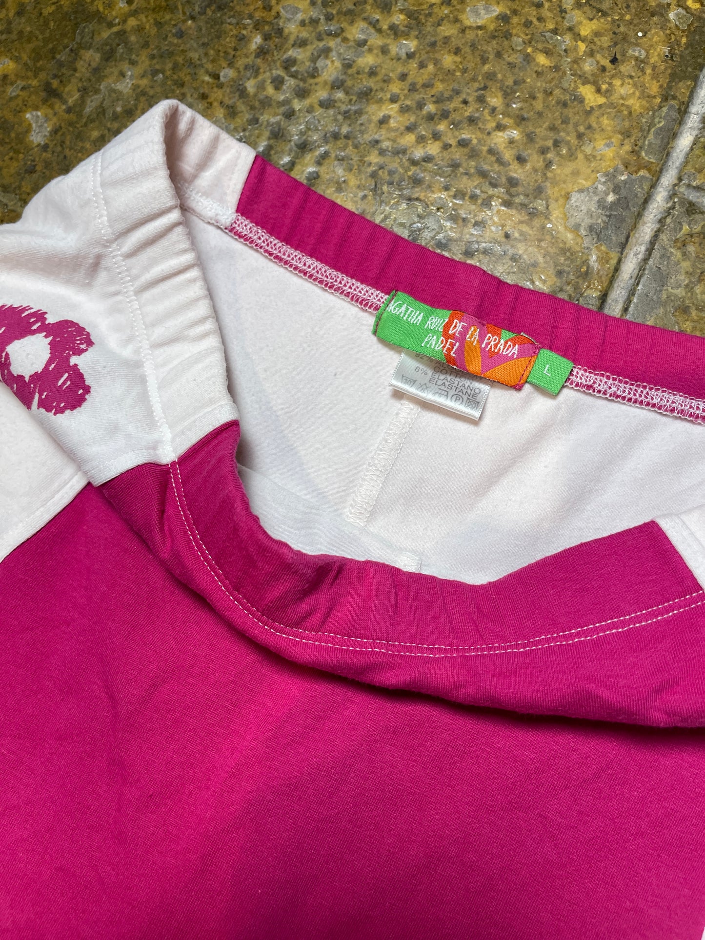 Agatha Ruiz de la Prada Mini Skirt White Pink 2000s y2k - L