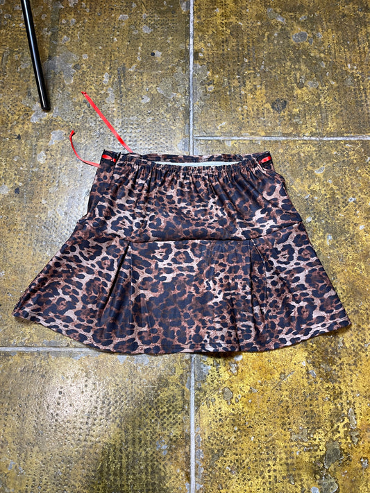 Boohoo Mini Leopard Skirt 2000s y2k - L