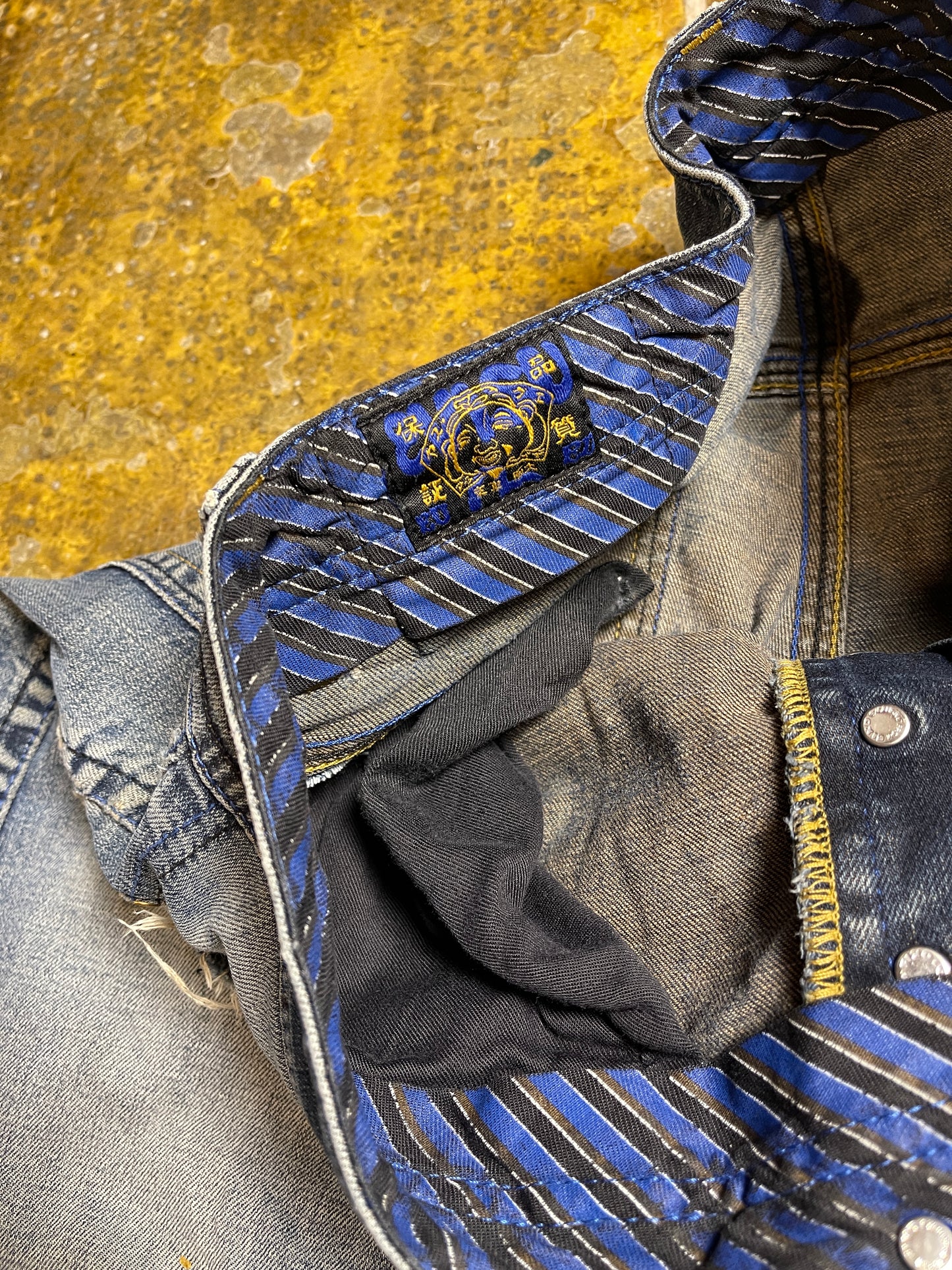 Evisu Denim Pants Bootcut Blue 2000s y2k Streetstyle - M/L