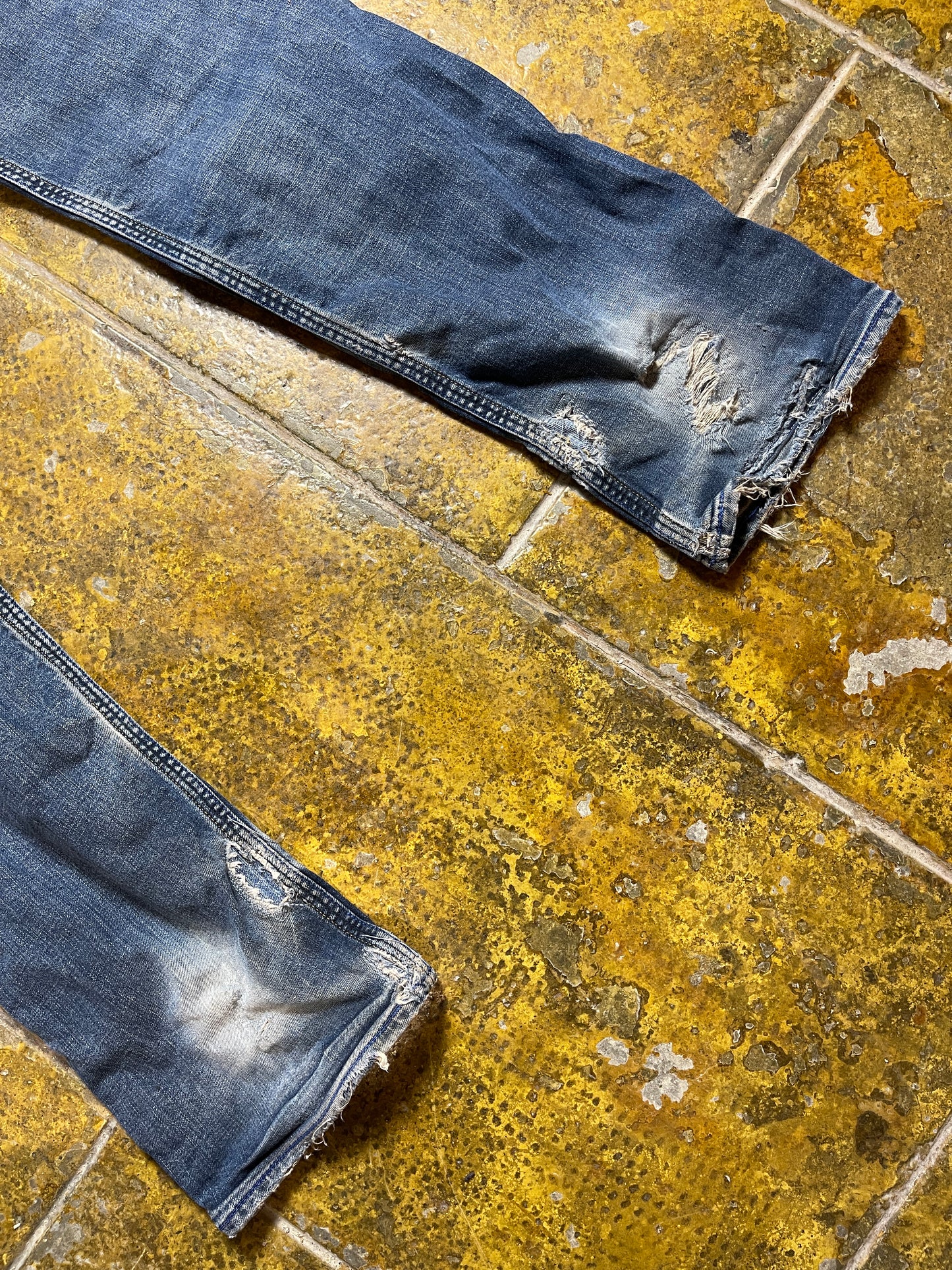 Evisu Denim Pants Bootcut Blue 2000s y2k Streetstyle - M/L