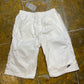 Nike Bermuda Shorts Capri Sport Track White 2000s y2k Deadstock - L