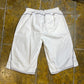 Nike Bermuda Shorts Capri Sport Track White 2000s y2k Deadstock - L