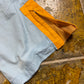 Mistral Capri Bermuda Pants Baby Blue Orange 2000s y2k - M
