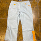 Mistral Capri Bermuda Pants Baby Blue Orange 2000s y2k - M