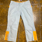 Mistral Capri Pants Baby Blue Orange 2000s y2k - S