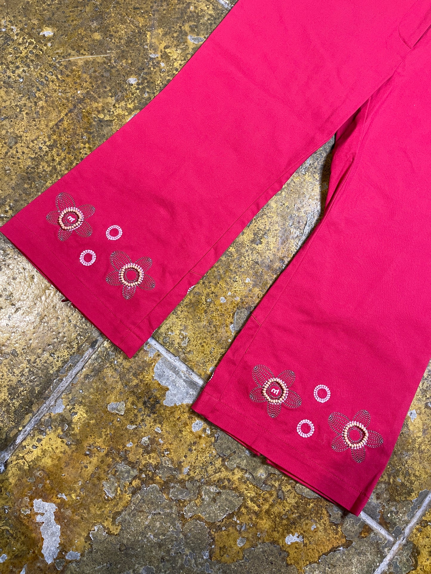 Mistral Capri Pants Red 2000s y2k Deadstock - M