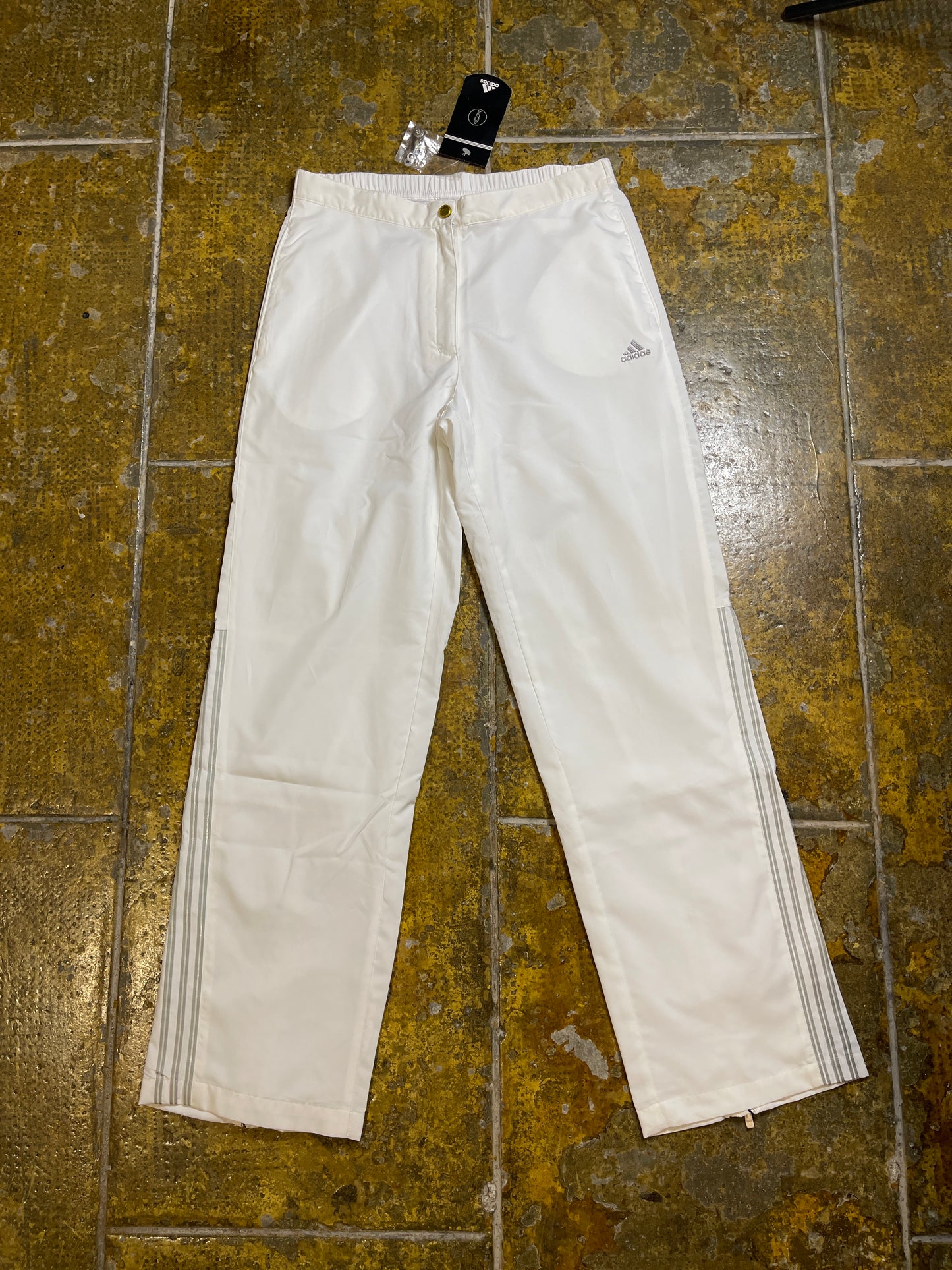 Adidas Sport Track Pants White 2003 y2k - M