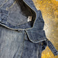 Capri Denim Pants Low Waist Blue 2000s y2k - S