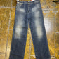 GAS Bootcut Low Waist Denim Pants Blue 2000s y2k Deadstock - M/L