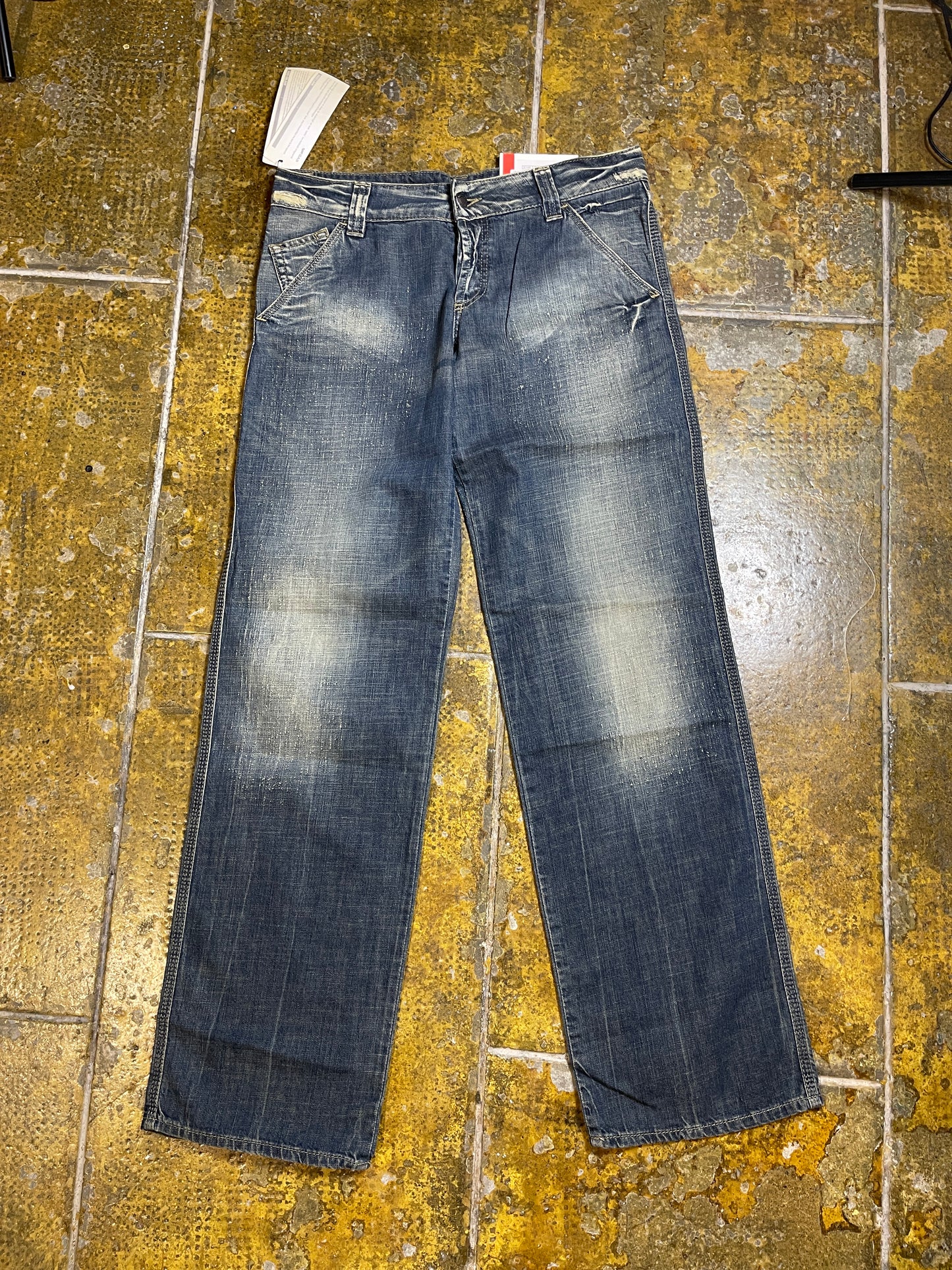 GAS Bootcut Low Waist Denim Pants Blue 2000s y2k Deadstock - M/L