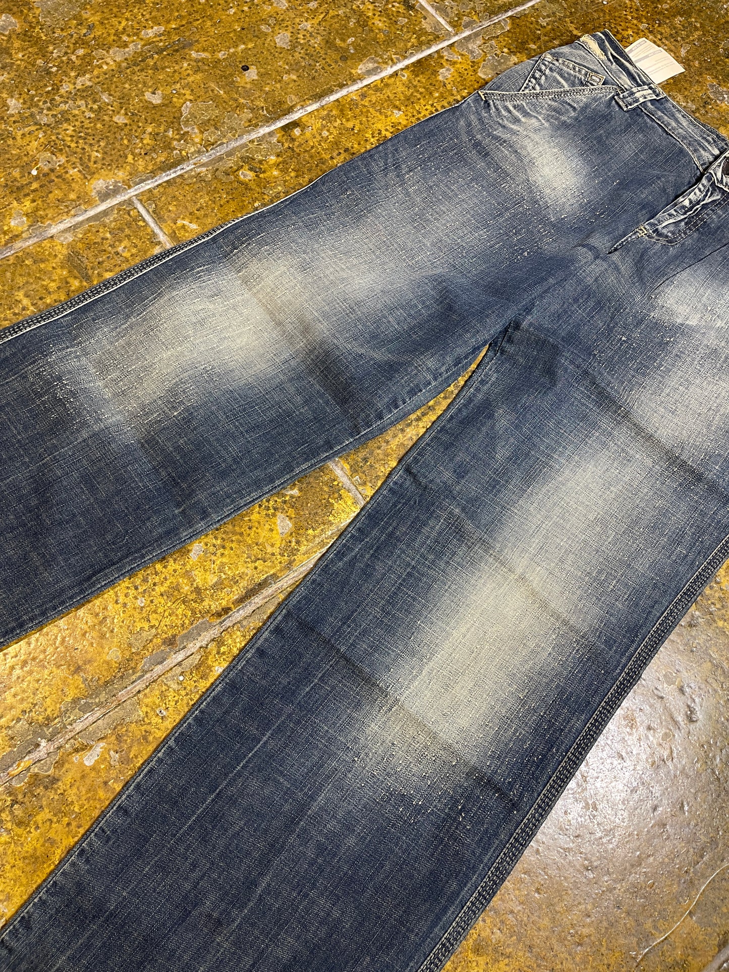 GAS Bootcut Low Waist Denim Pants Blue 2000s y2k Deadstock - M/L