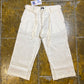 Mistral Capri Pants White Cream Summer 2000s y2k Deadstock - M