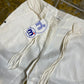 Mistral Capri Pants White Cream Summer 2000s y2k Deadstock - M