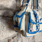 Y2K Playboy Shoulder Bag Creme Blue Deadstock 2004