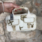 Y2K Playboy Hand Bag White Creme Deadstock 2003