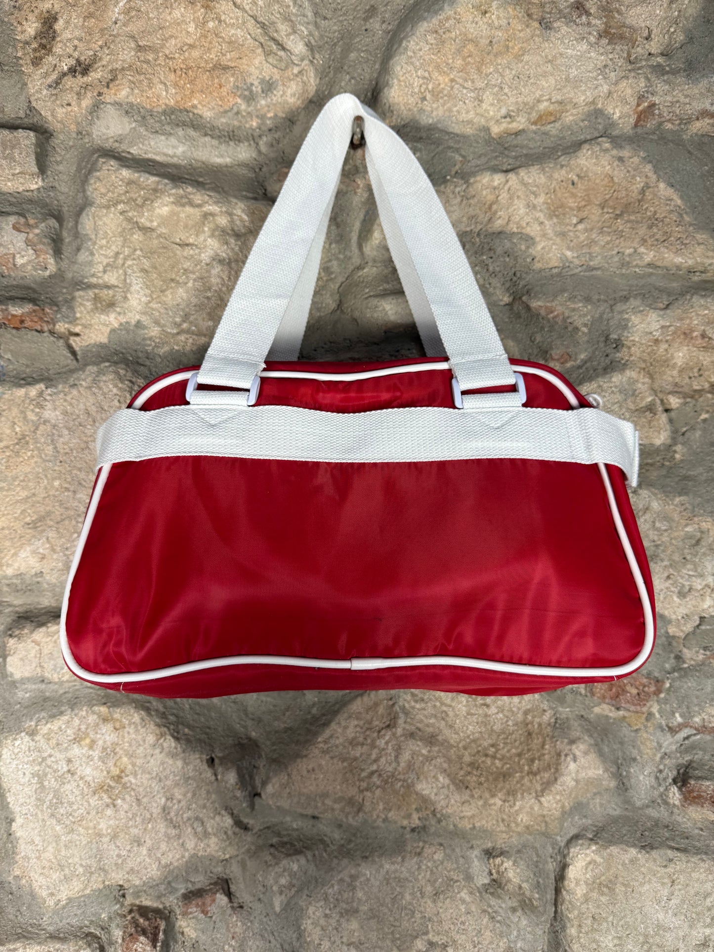 Y2K Pacha Shoulder Bag Red White 2000s