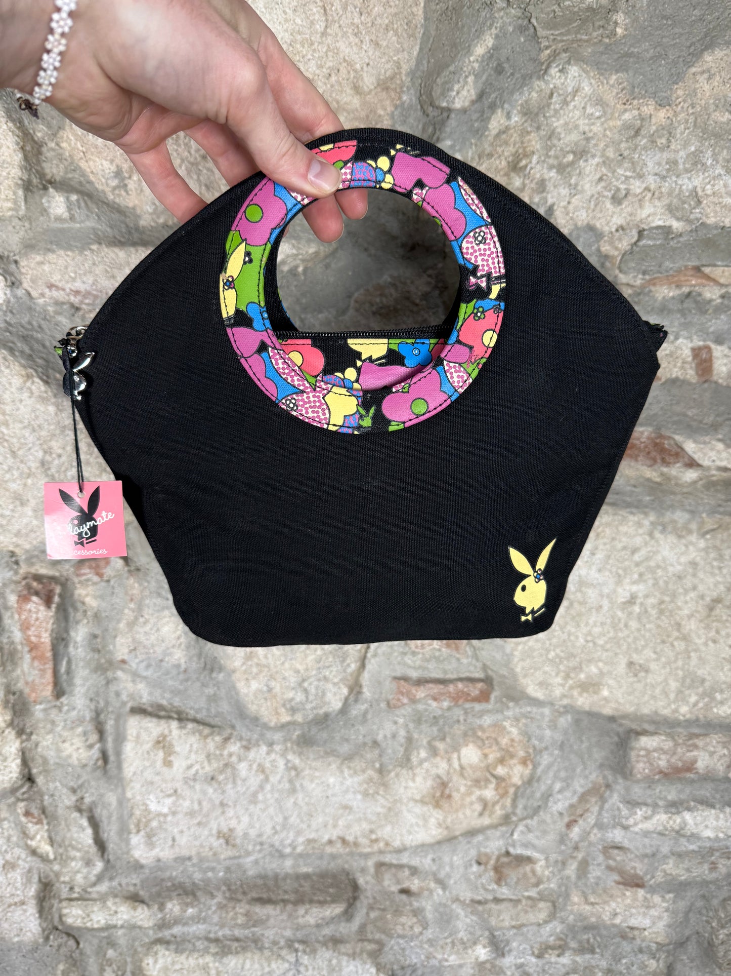 Y2K Playboy Handbag Black Deadstock 2004