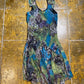 Giulia Lisa Silk Sleeveless Summer Dress Multicolor 2000s y2k Fairy - L