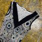 Xanaka Sleeveless Summer Dress Black White 2000s y2k - S