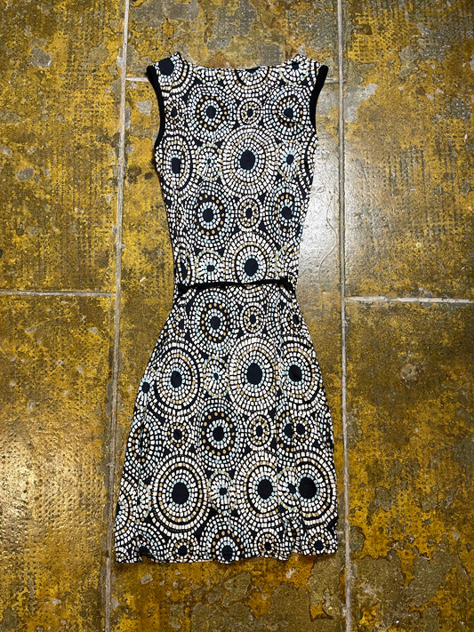 Xanaka Sleeveless Summer Dress Black White 2000s y2k - S