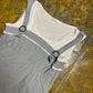 Cache Cache Sleeveless Dress Gray White 2000s y2k - L