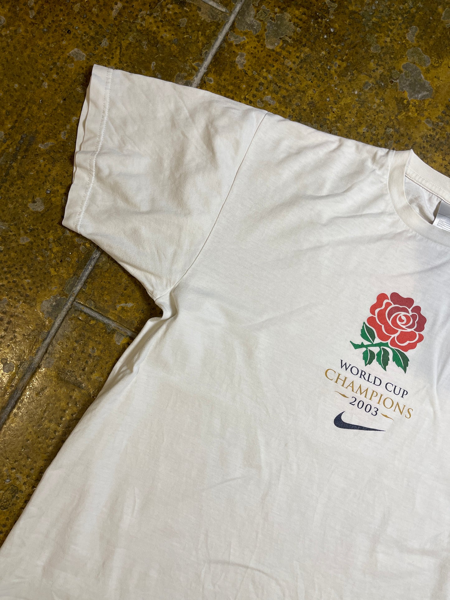 Vintage Nike Rugby World Cup Champion 2003 T-Shirt White - L