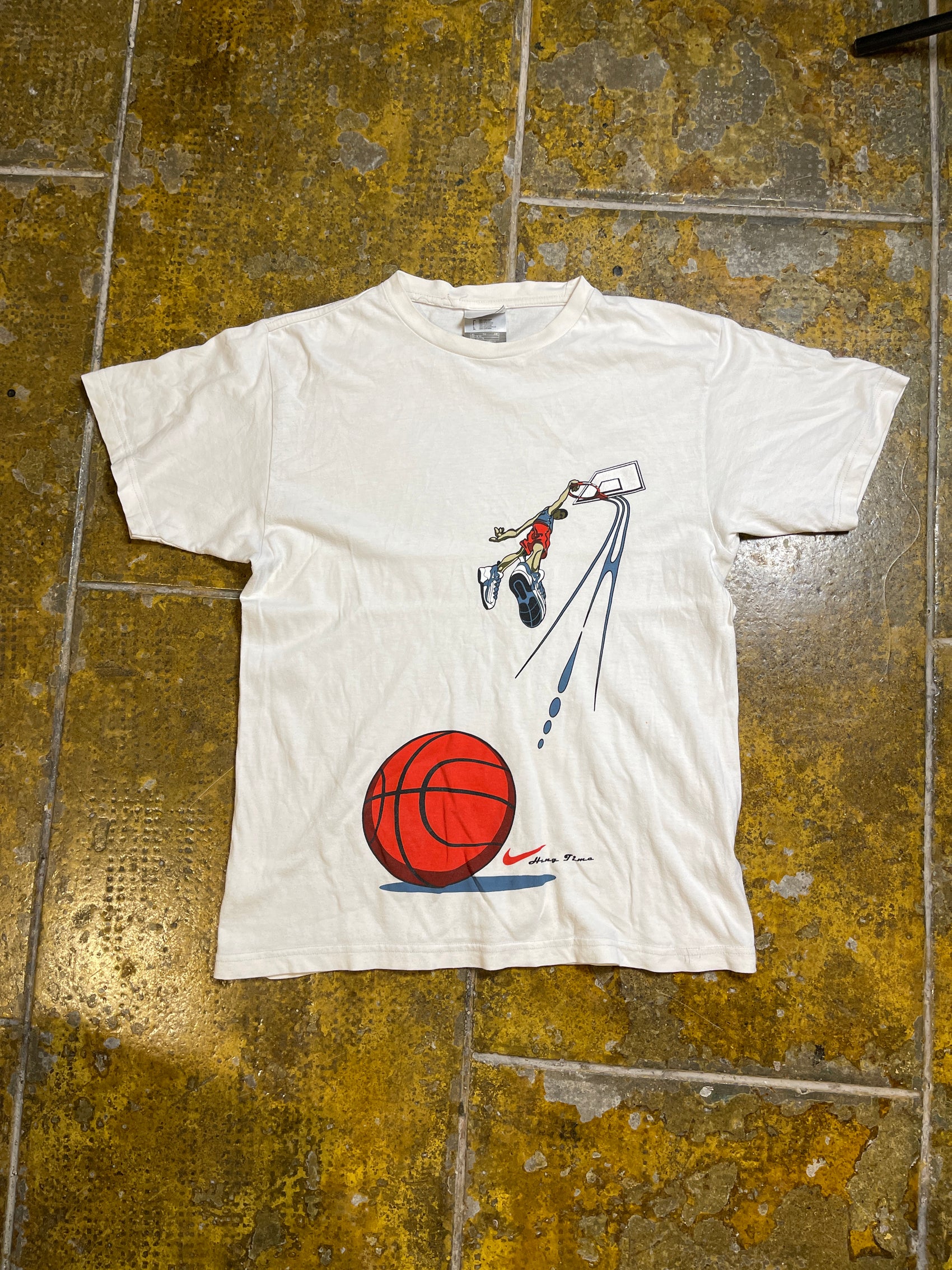 Vintage Nike Basketball T-Shirt White 1990s - XS