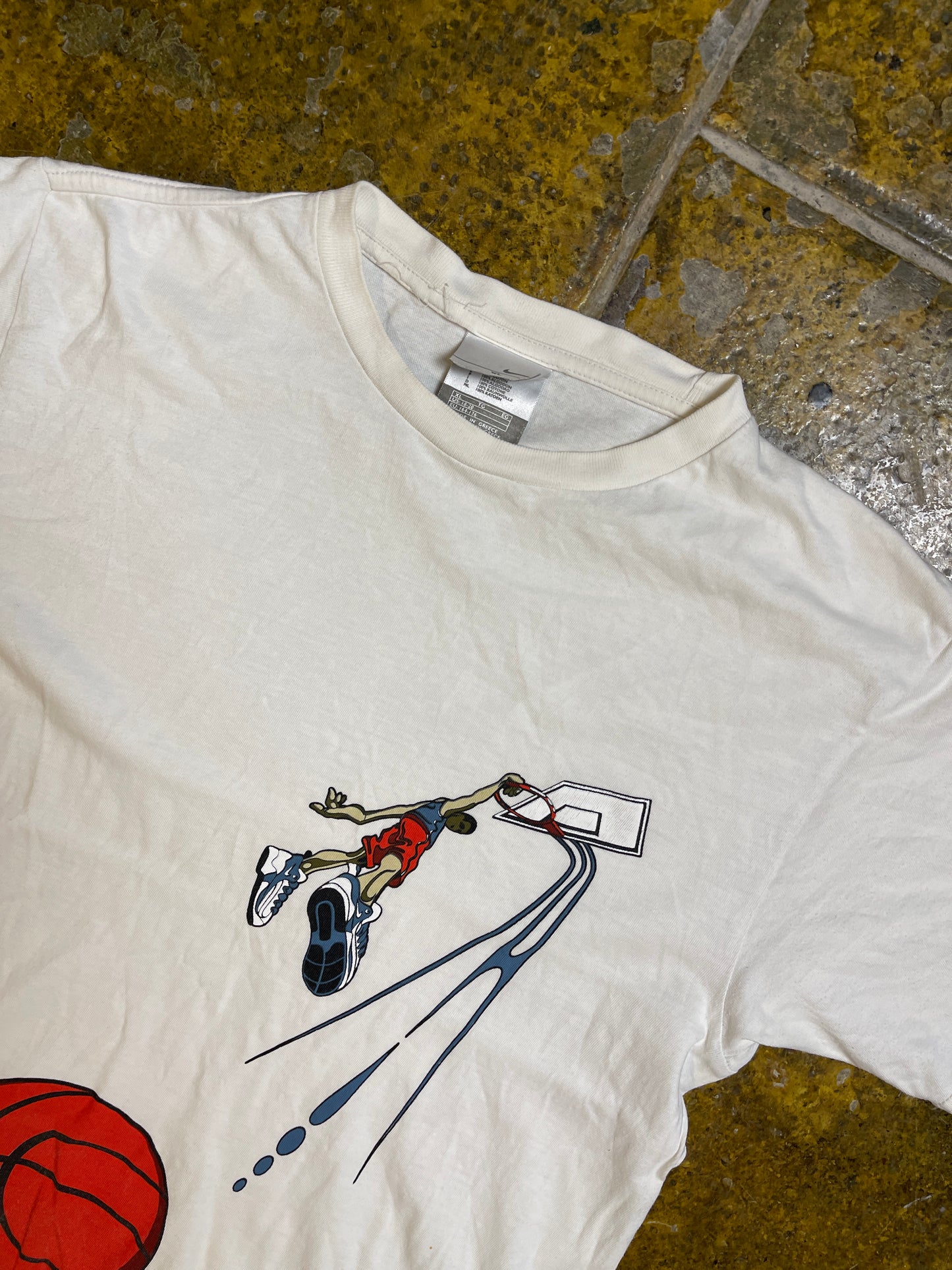 Vintage Nike Basketball T-Shirt White 1990s - XS