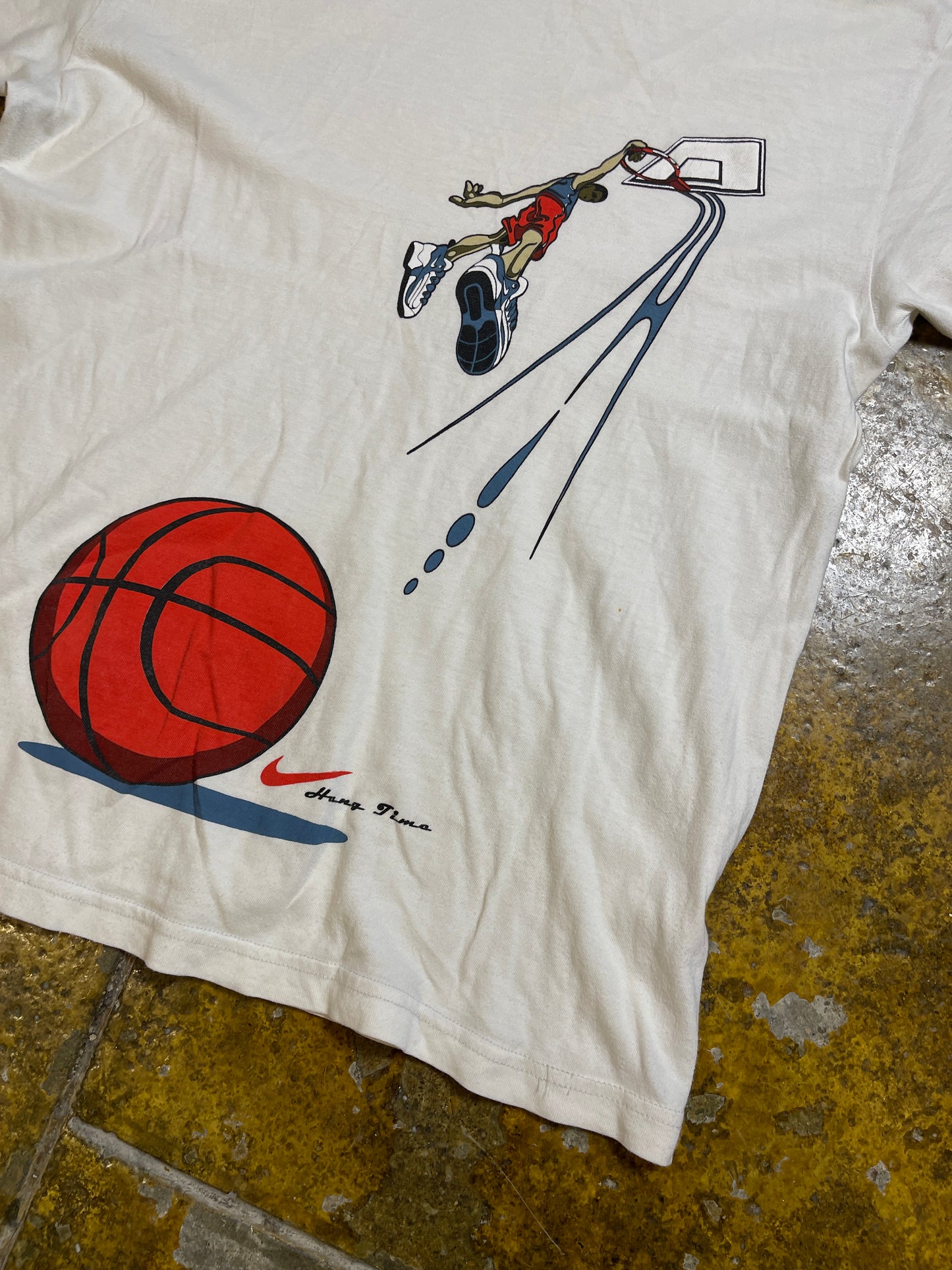 Vintage Nike Basketball T-Shirt White 1990s - XS