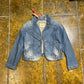 Replay Denim Blazer Jacket Blue 2000s y2k Deadstock - L