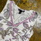 H&M Sleeveless Top White Rosa 2000s y2k - S