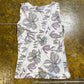 H&M Sleeveless Top White Rosa 2000s y2k - S