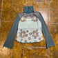 Liberto Long Sleeve Top Turquoise 2000s y2k - L