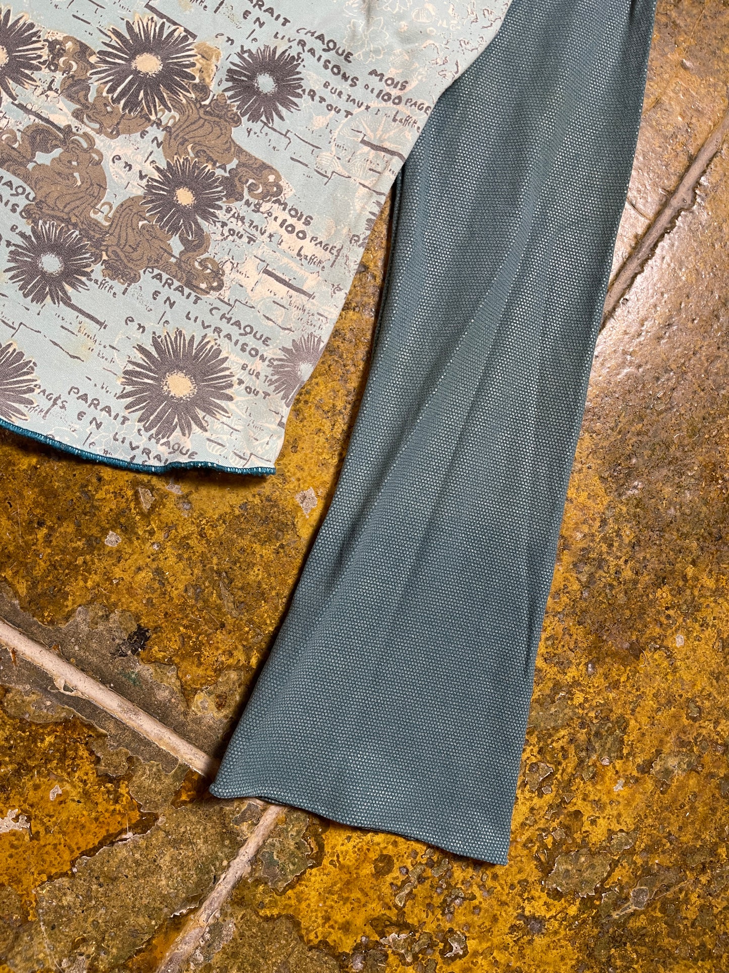 Liberto Long Sleeve Top Turquoise 2000s y2k - L