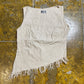 Marisa Cela Sleeveless Asimetric Top Beige Cream 2000s y2k - L