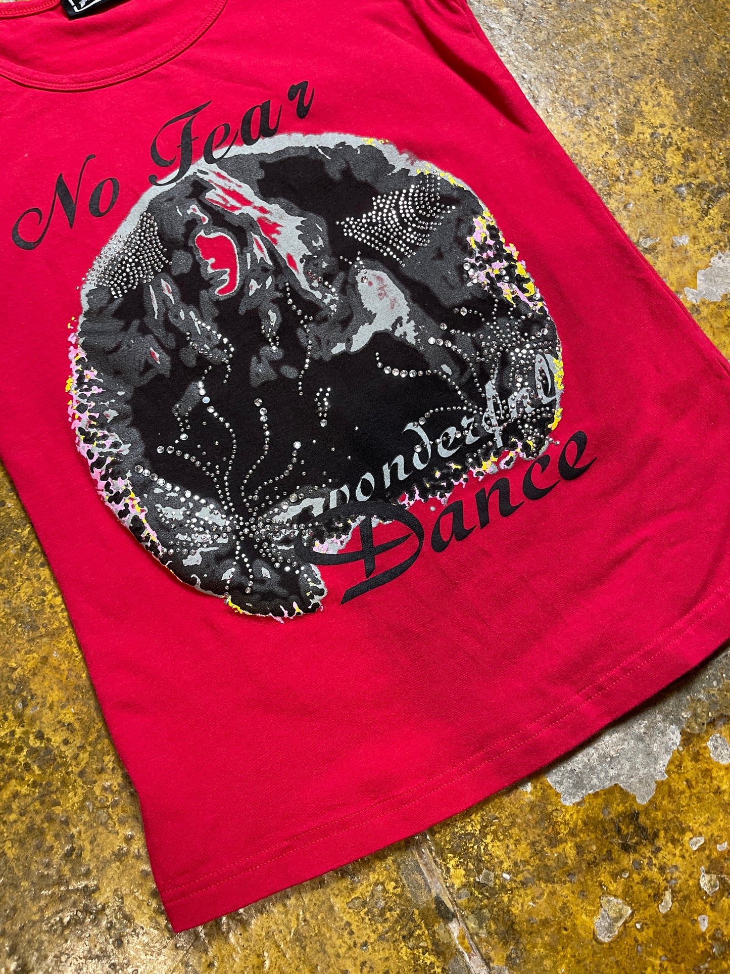 No Fear Short Sleeve Top Red 2000s y2k - M