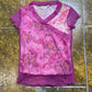 Influx Short Sleeve Top See Through Pink Purple 2000s y2k Fairy - M/L