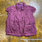 Purificacion Garcia Short Sleeve Silk Top Purple 2000s y2k - L