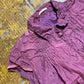 Purificacion Garcia Short Sleeve Silk Top Purple 2000s y2k - L