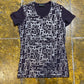 Roberto Verino Short Sleeve Top Purple 2000s y2k - L