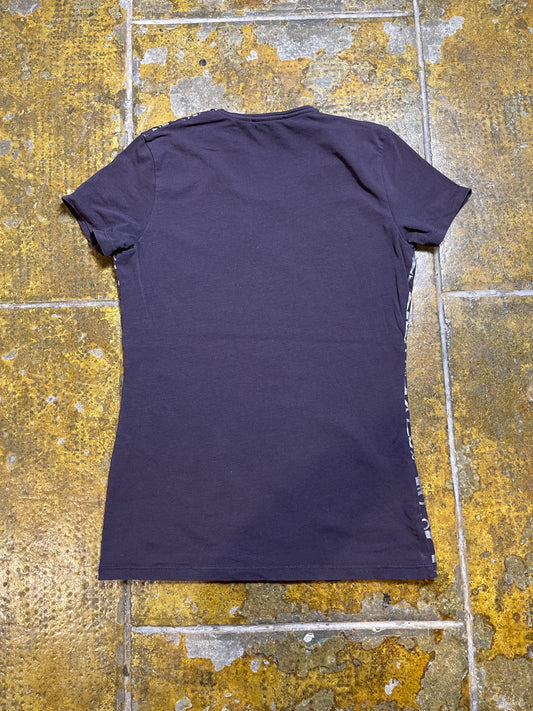 Roberto Verino Short Sleeve Top Purple 2000s y2k - L