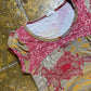 In Extenso Short Sleeve Top Brown Red 2000s y2k - XS/S