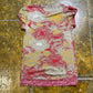 In Extenso Short Sleeve Top Brown Red 2000s y2k - XS/S