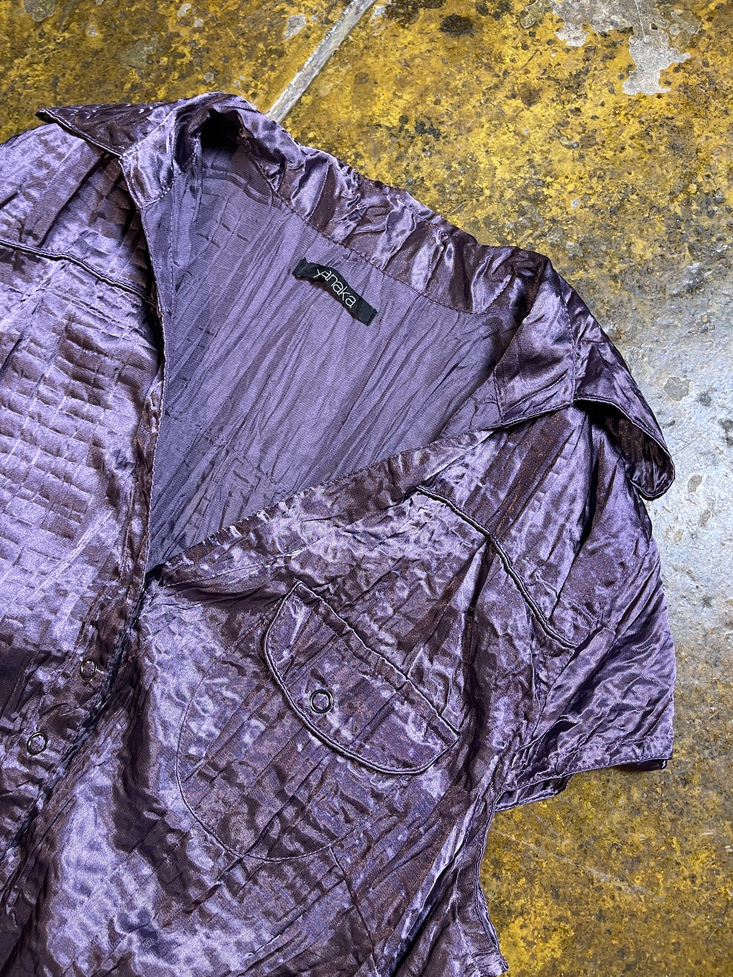 Xanaka Short Sleeve Top Purple 2000s y2k - XS/S