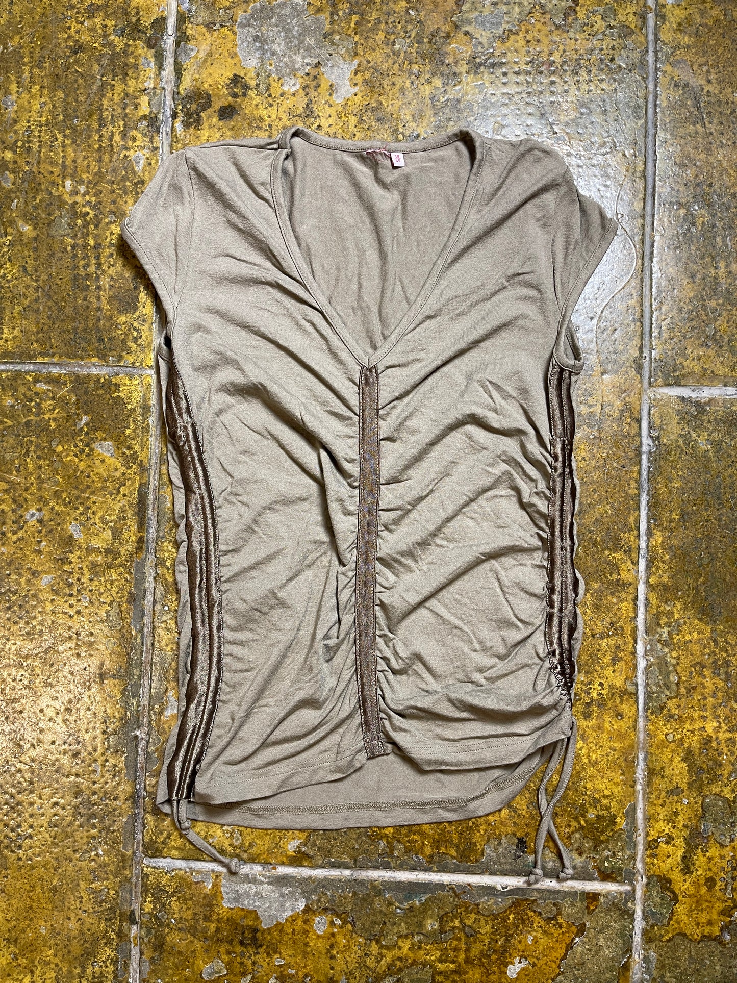 Sleeveless Top Khaki 2000s y2k - M/L
