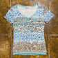 Burton Short Sleeve Top Blue 2000s y2k - S